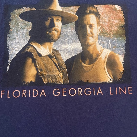 Florida Georgia Line T Shirt Can’t Say I Ain’t Country Tour Merch Shirt Large - Picture 2 of 7